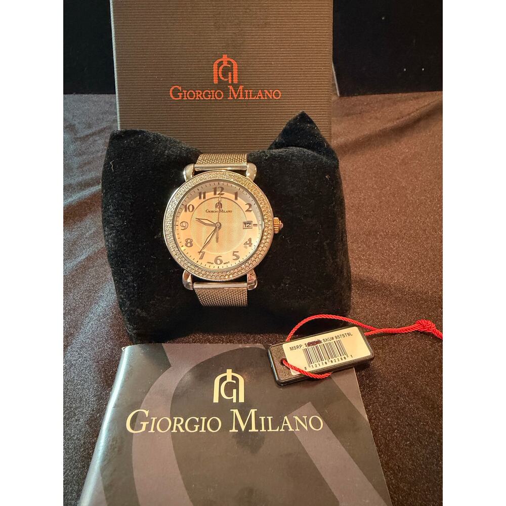 Giorgio Milano Women's Analog Watch, model 957ST9L, 40mm stainless steel case
